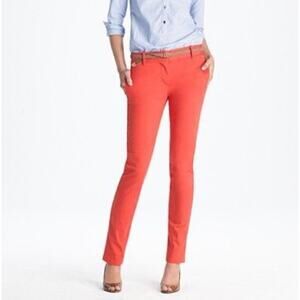 J. Crew Cafe Capri Ankle Pants Coral Pink 62783 Size 8 Tall